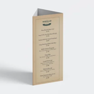 Menu Table Talkers
