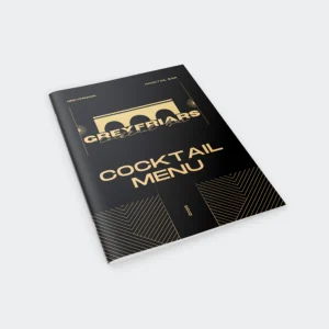 Saddle Stitch Menu Booklets