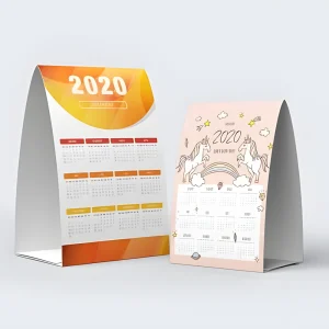 Printed Calendar Tent Cards