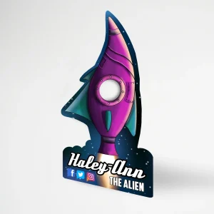 Printed standee cutout stand