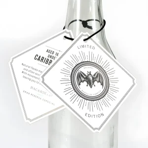 Custom printed bottleneck tags