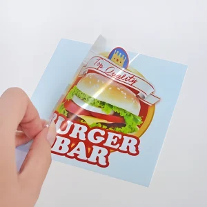 Custom printed window stickers