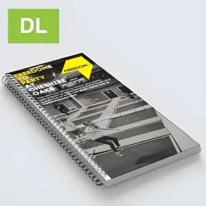 DL sized wiro bound printed booklet