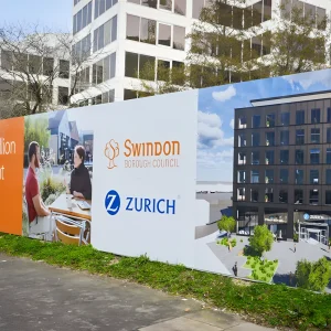 Custom dibond hoarding