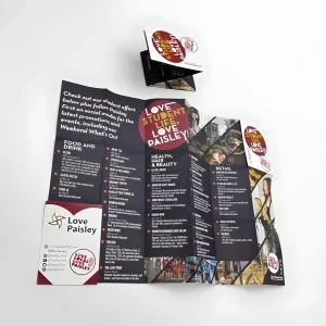 3 Row Z Fold Leaflet