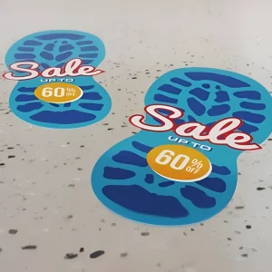 AluGrip Printed Floor Stickers