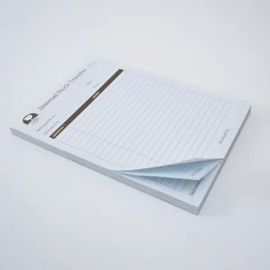 Printed glued NCR pad