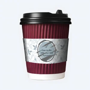 Scratch Off Printed Coffee Cup Sleeves