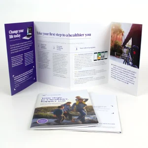 W Fold Leaflets Printing