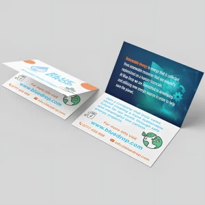 Folded business cards