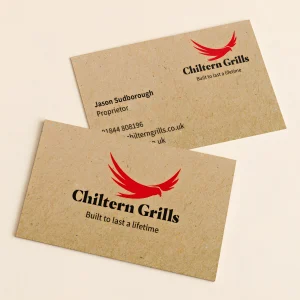 Kraft material business cards
