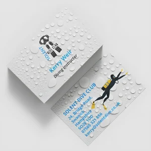Waterproof business cards