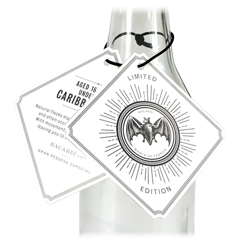 Printed Wine Bottle Hang Tag