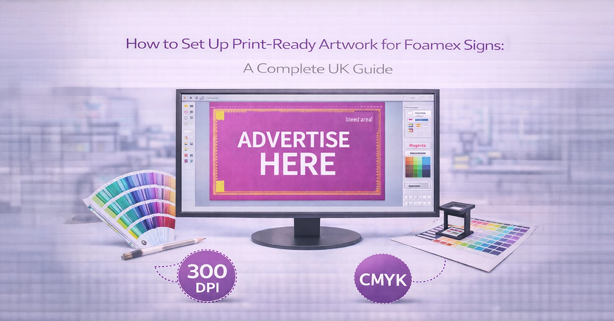 How to Set Up Print-Ready Artwork for Foamex Signs: A Complete UK Guide