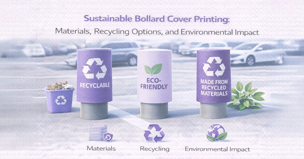 Sustainable Bollard Cover Printing: Materials, Recycling Options, and Environmental Impact