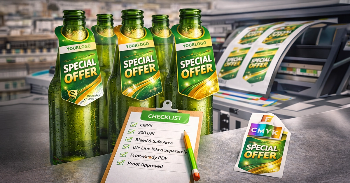 Artwork Preparation for Bottleneck Hanger Printing: Complete Production Checklist