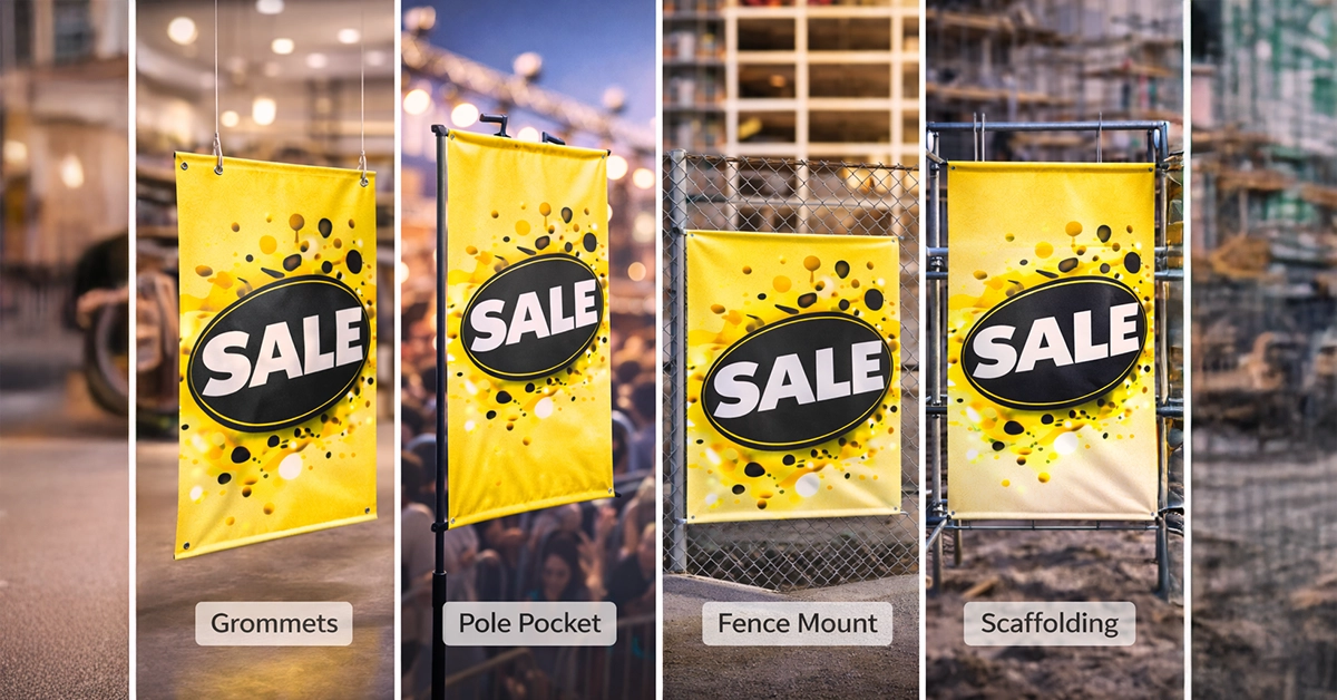 Banner Installation Methods Explained for Retail, Events and Construction