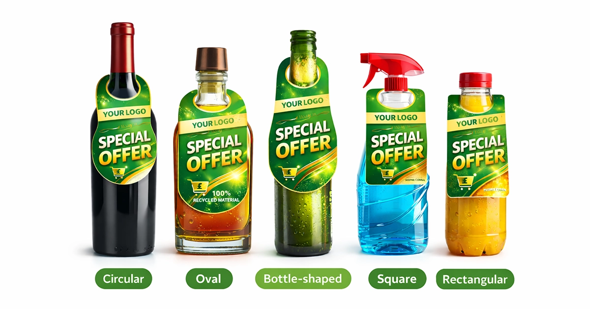 Best Sizes and Shapes for Wine, Spirit, Beer, and FMCG Bottleneck Hangers