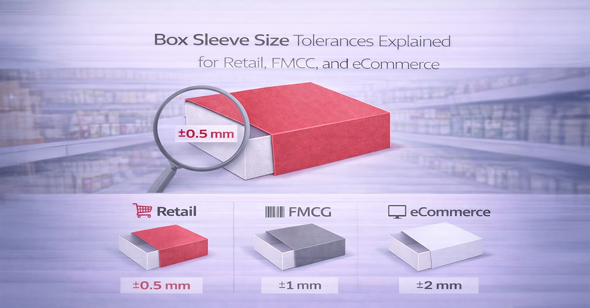 Box Sleeve Size Tolerances Explained for Retail, FMCG, and eCommerce