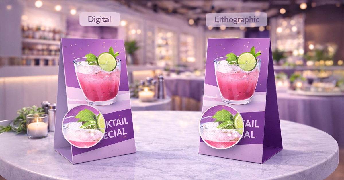 Digital vs Lithographic Table Talker Printing: Which Is Right for Your Project?