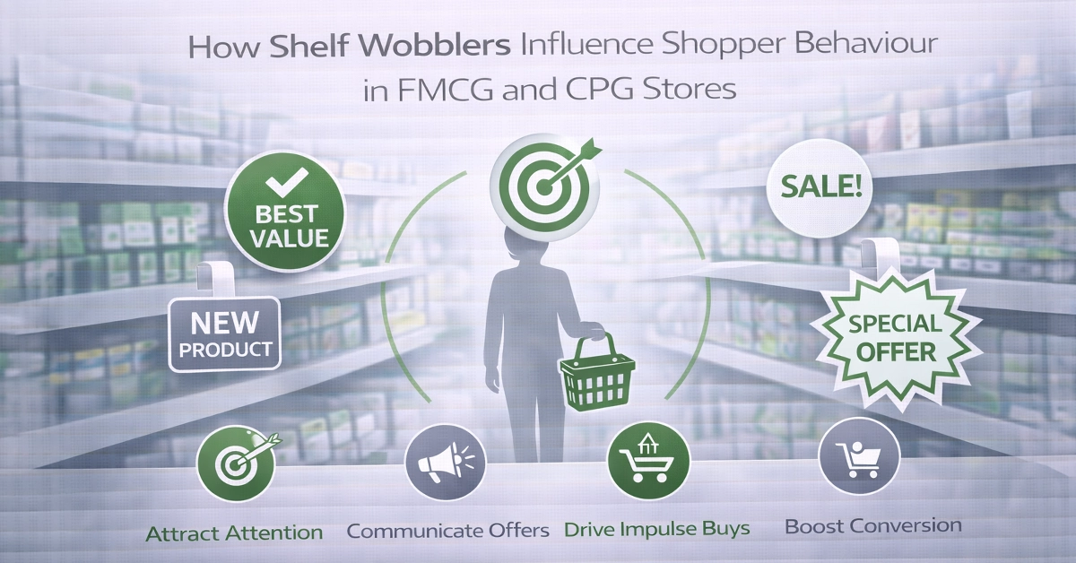 How Shelf Wobblers Influence Shopper Behaviour in FMCG and CPG Stores