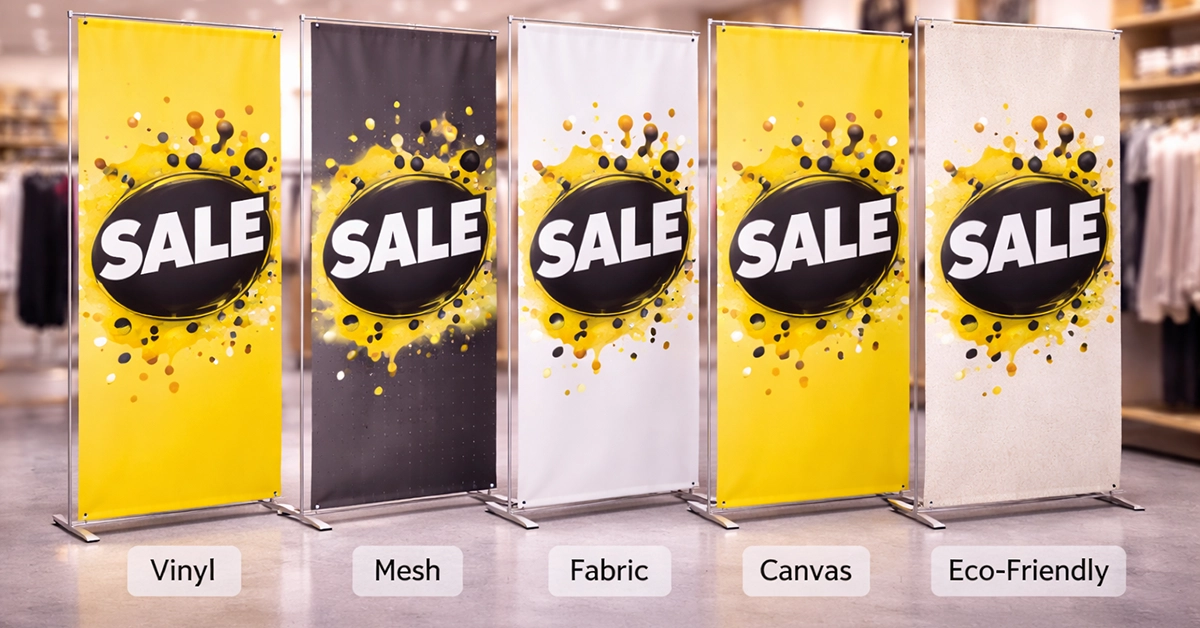 How to Choose the Right Banner Material for Retail Campaigns: A Complete UK Guide