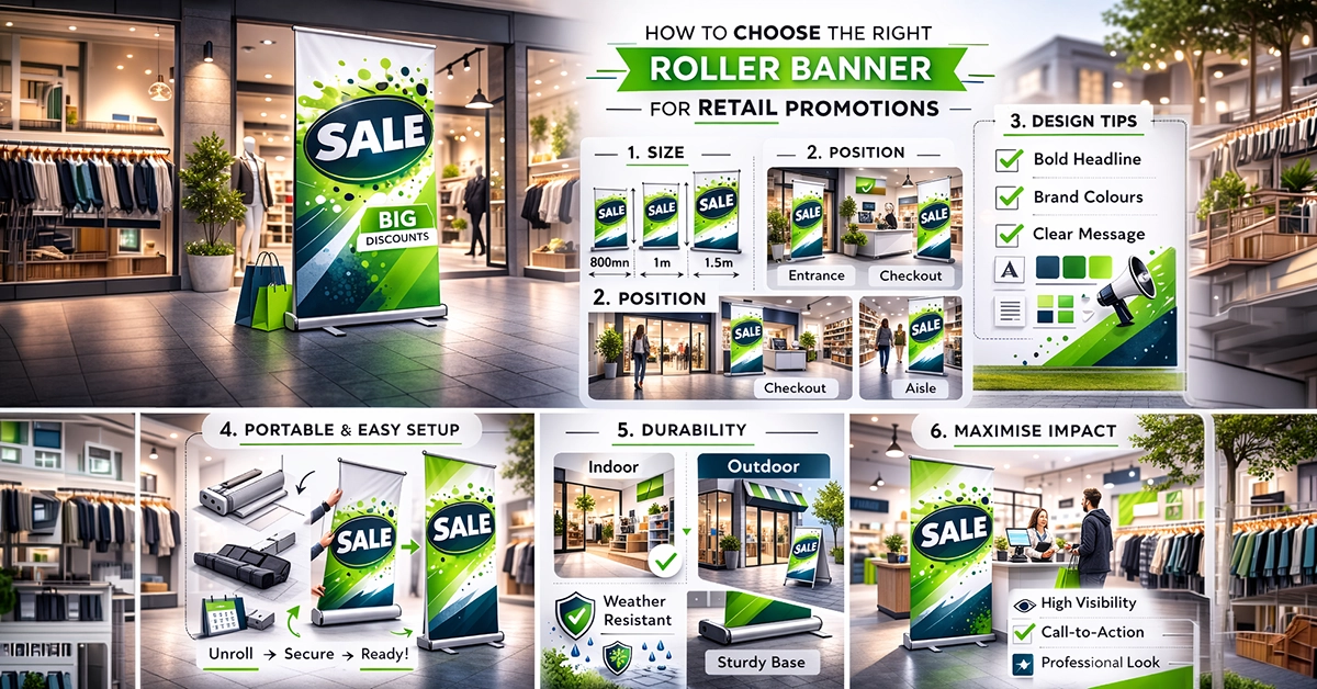 How to Choose the Right Roller Banner for Retail Promotions: A Complete UK Guide