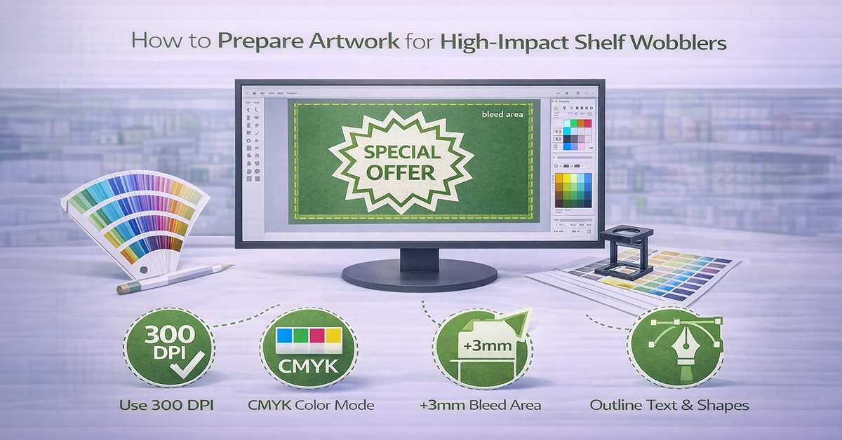 How to Prepare Artwork for High-Impact Shelf Wobblers: A Complete Guide for UK Retail Marketers and Designers