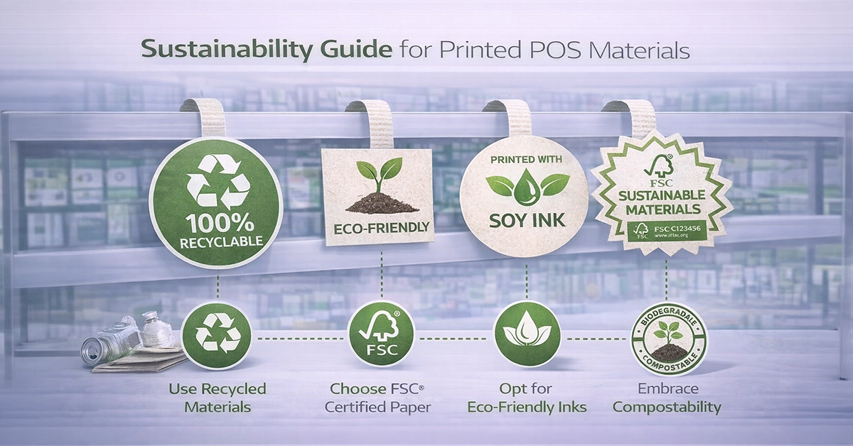 Sustainability Guide for Printed POS Materials: How UK Brands Can Reduce Environmental Impact