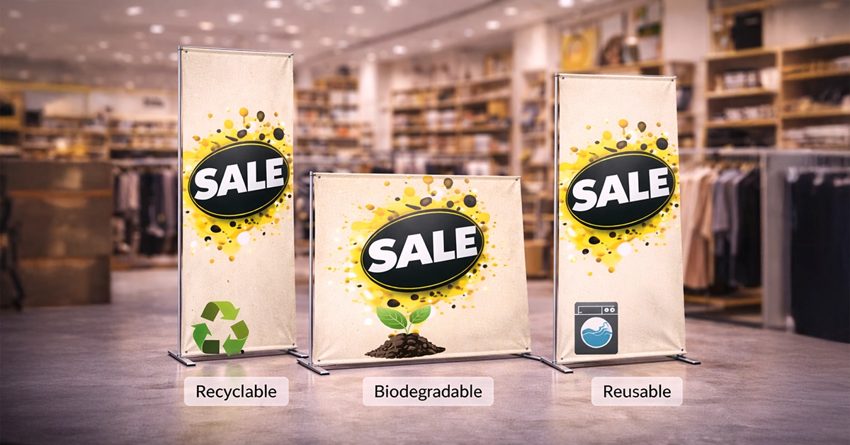 Sustainable Banner Printing: Materials and Disposal Options for UK Businesses