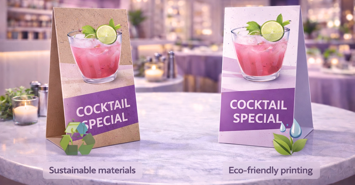 Sustainable Table Talker Printing: A Practical Guide for UK Retail and Hospitality Buyers