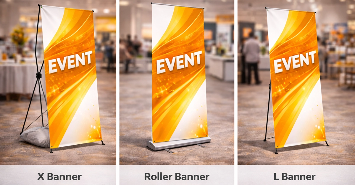 X Banner vs Roller Banner vs L Banner: A Practical Comparison for UK Buyers