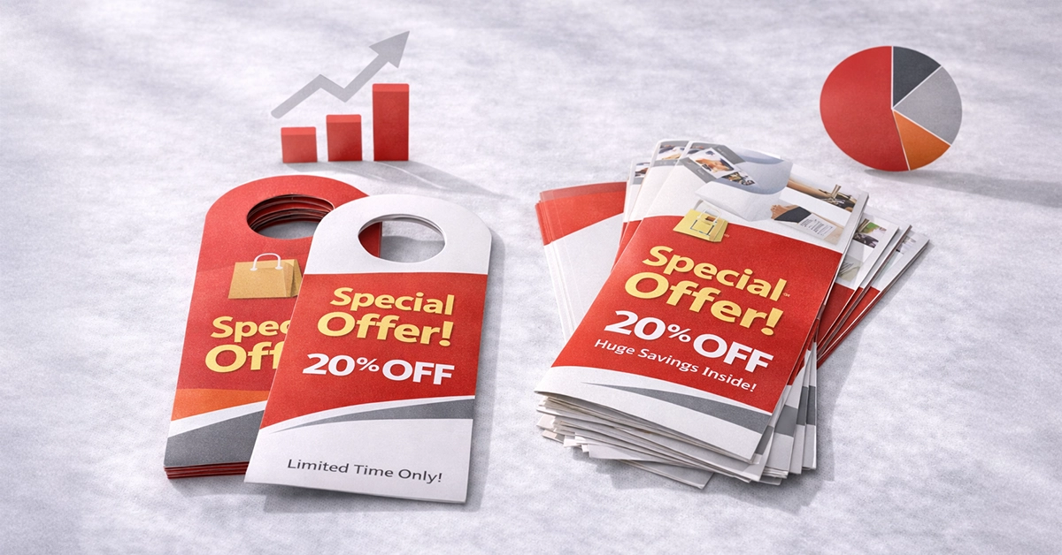 Door Hanger Marketing vs Leaflet Drops: ROI, Reach, and When Each Works Best