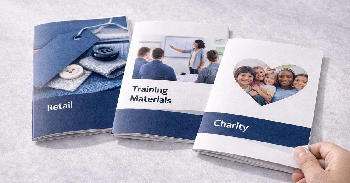 How Retailers, Training Providers and Charities Use Printed Booklets in 2025