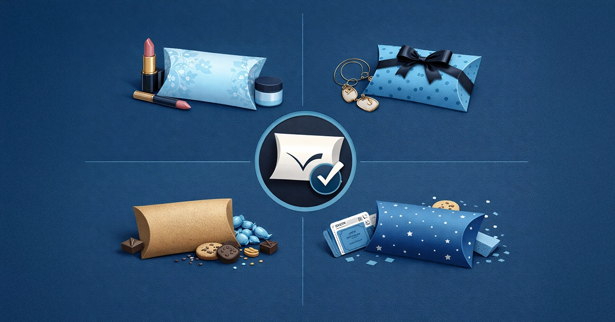 Industry Use Cases for Printed Pillow Boxes: How Cosmetics, Gifts, Food and Events Benefit from Custom Packaging