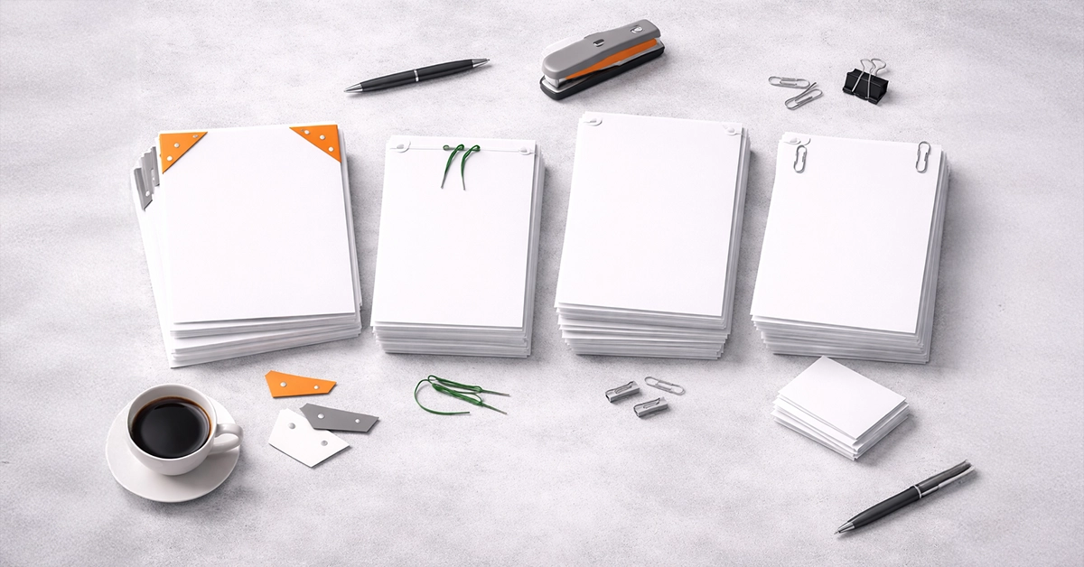 Legal Document Fastening Methods Compared: Corners, Treasury Tags, Staples, and Paperclips