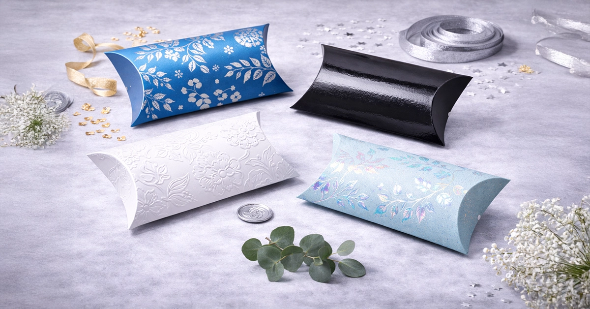 Pillow Box Finishes Compared: Foiling, Lamination, Embossing and More