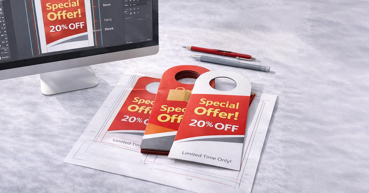 The Complete Artwork Setup Guide for Door Hanger Printing